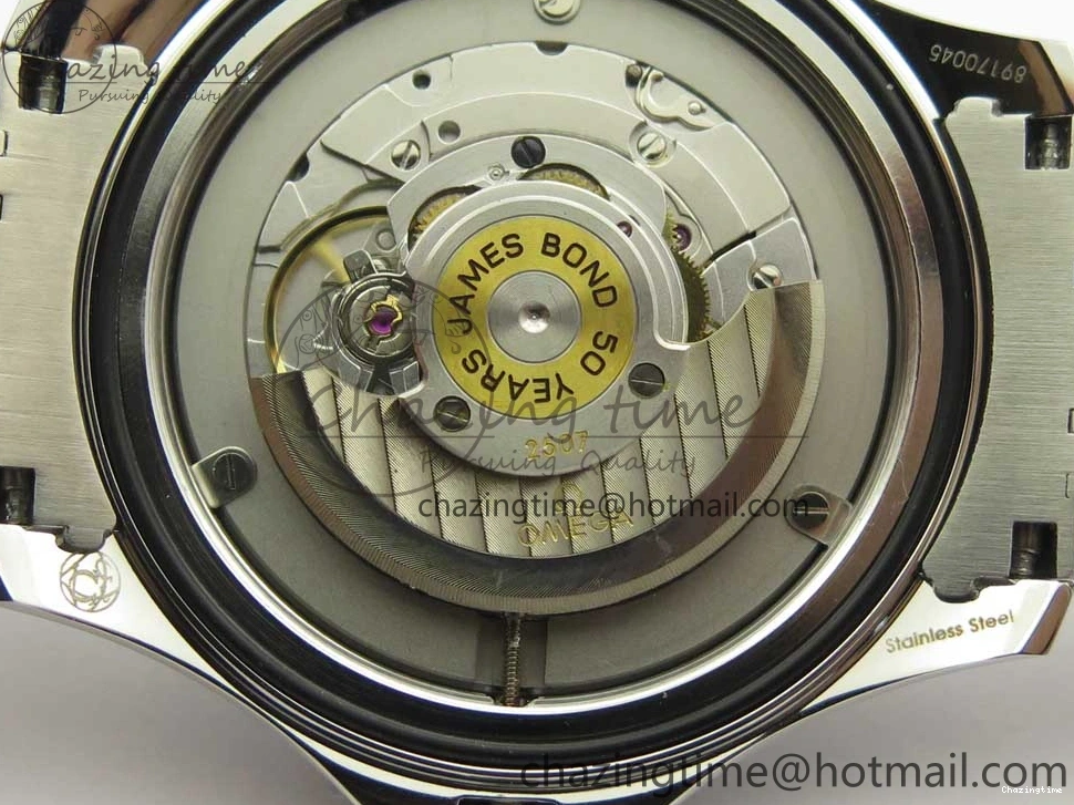 0518 Seamaster 300M Chronometer SS “007” Limited Edition OMF 1:1 Best Edition on SS Bracelet A2824 (Black Balance Wheel) V Seasonal 7952